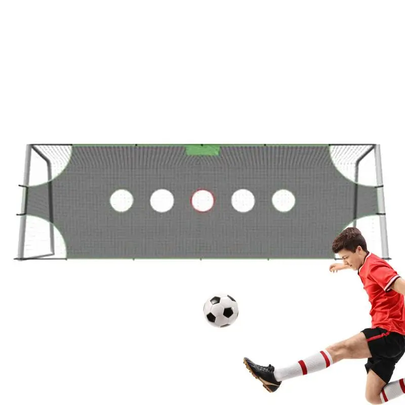 

Football Training Net 1/3/5 Hole Detachable Soccer Goal Trainer Netting Quarterback Training Gear For Throwing Accuracy Football