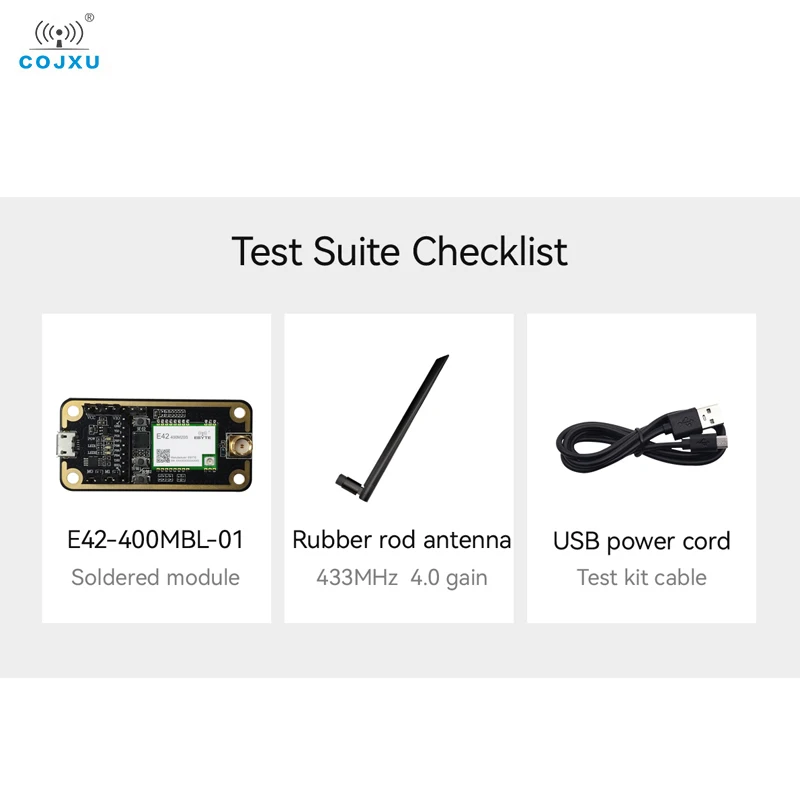 Test Board 433/470MHz 20dBm IPEX Stamp Hole COJXU E42-400MBL-01 USB Interface Easy Use RF Transceiver Module Test Kit 2.5KM