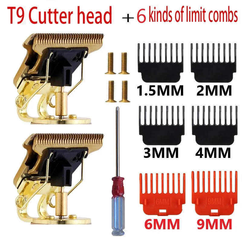 USB Hair Clipper Trimmer Electric Cordless Baldheaded Men Barber Hair + cutter head