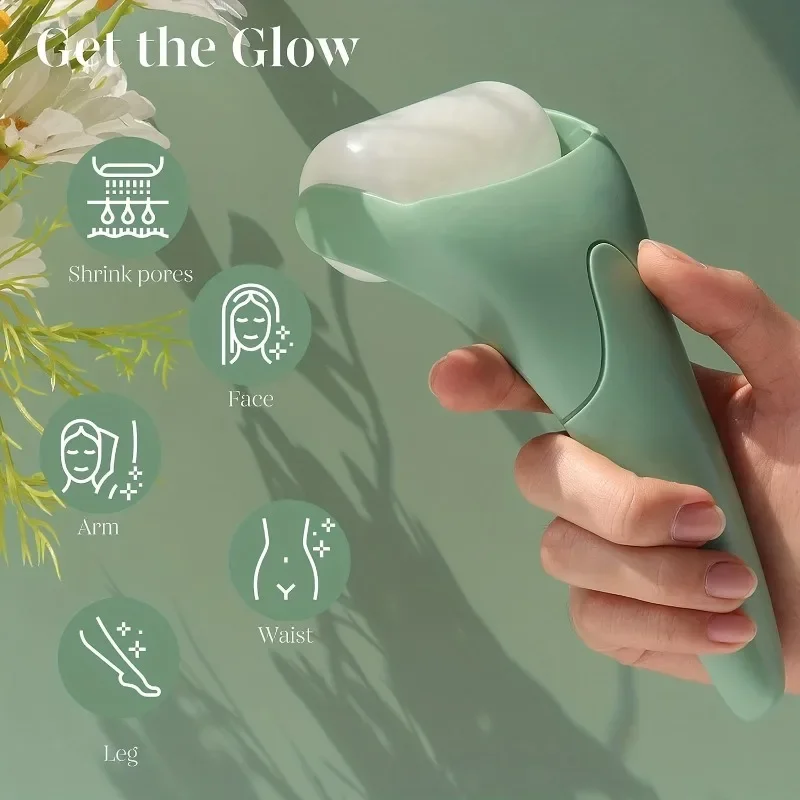 Deluxe Ice Roller for Face and Eyes - Puffiness Reducer & Skin Tightening Massager, Perfect Gift for Women