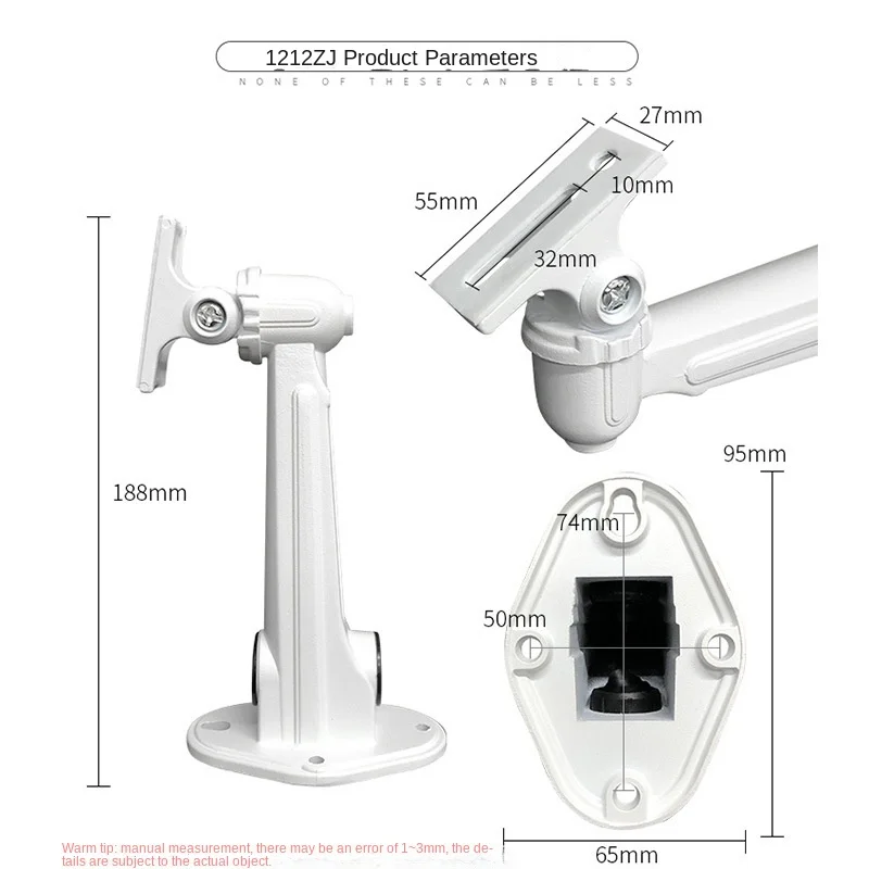 Camera Mounting Bracket Aluminum Video Surveillance Security Camera Mounts Wall Ceiling