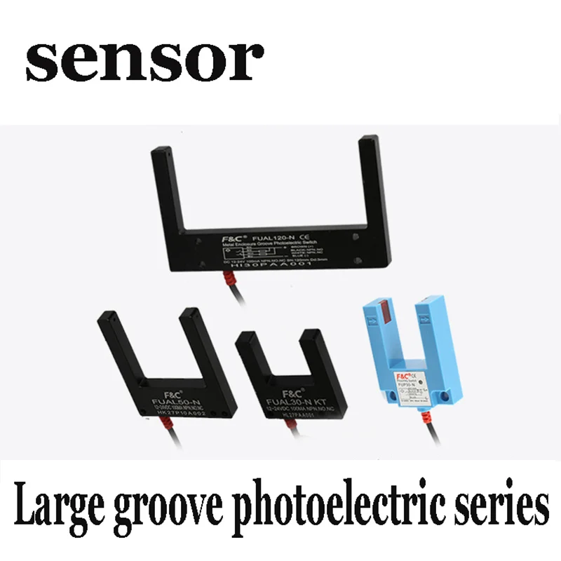 

Sensor large groove photoelectric switch series | U-groove sensor metal shell | U-type direct current four wire type