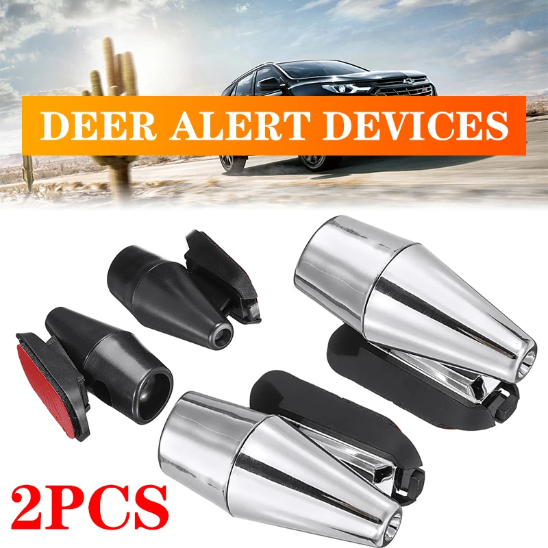 2pcs Universal Car Deer Whistle Device Bell Automotive Animal Deer