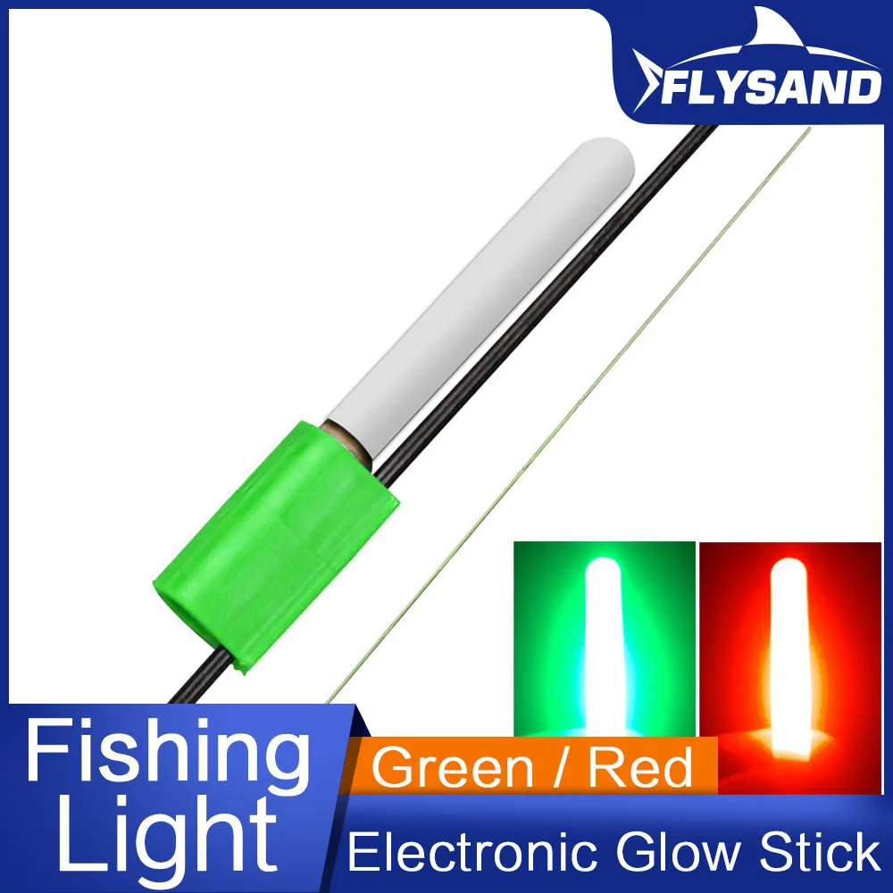 Flotteurs LED Cylindriques Pour Pêche De Nuit – Lot De 3, Piles CR322 | Bâton Lumineux Queue (40x5 Mm)