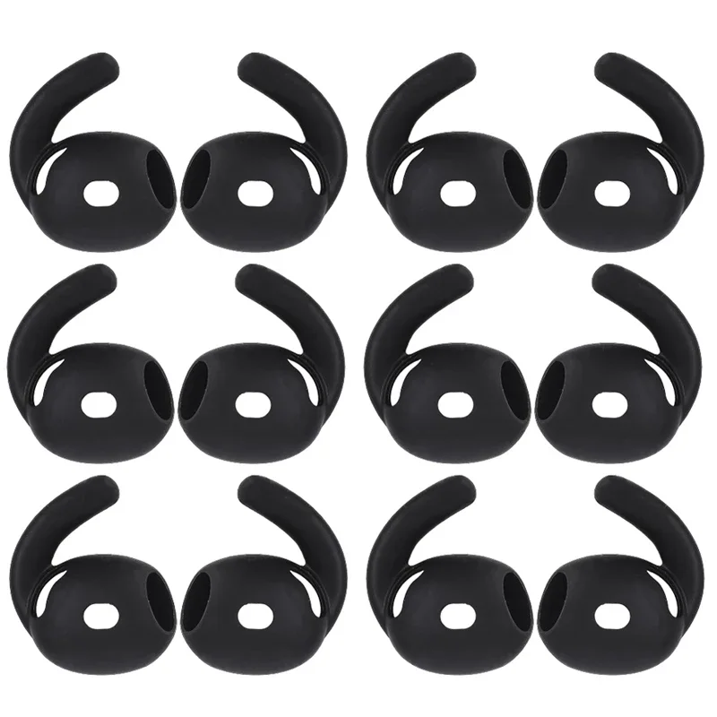 Silicone Anti-Slip In-Ear Eartips with Earhooks and Case Cover