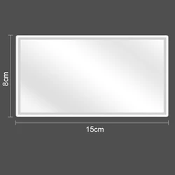 Compact Car Interior Makeup Mirror, Portable and Stylish (15x 8cm)