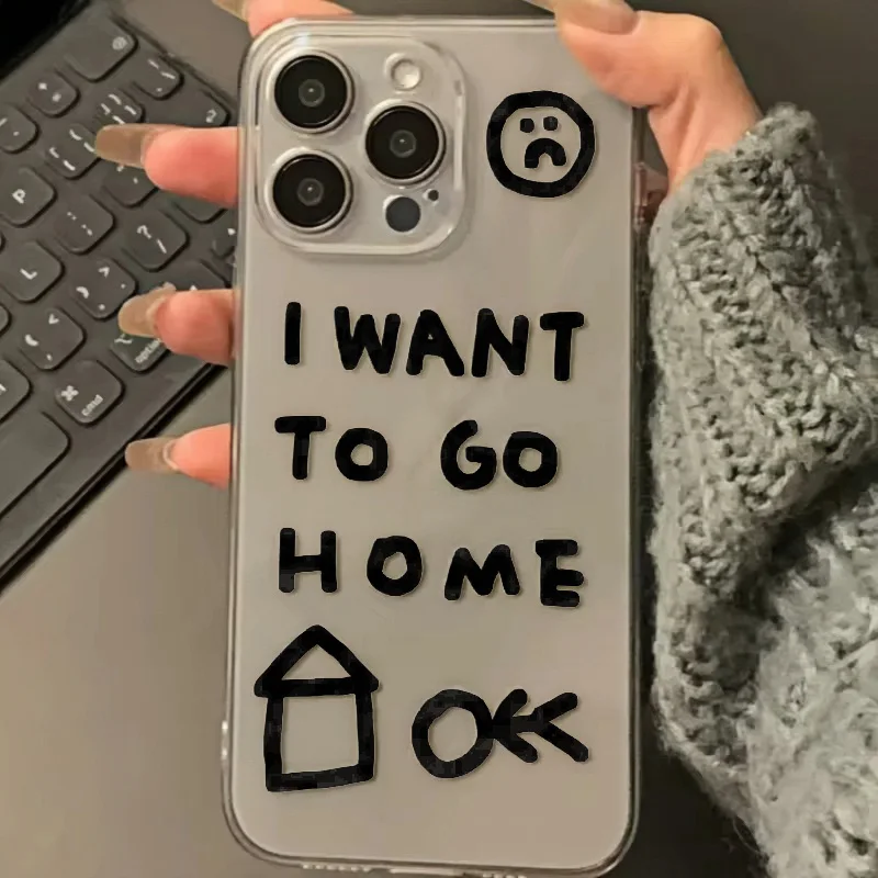 I Want To Go Home Transparent Phone Case - Friends Theme