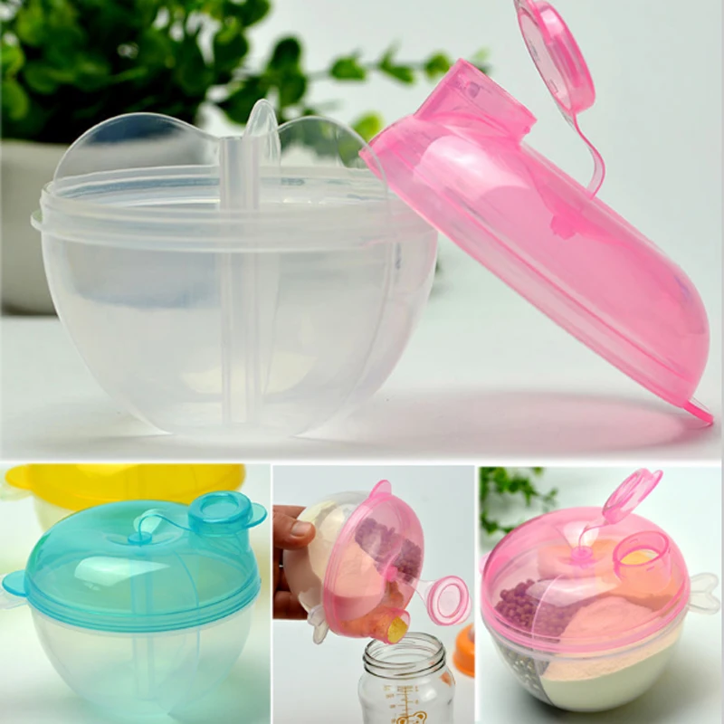 

Baby Milk Powder Formula Dispenser Non-Spill for Apple Blue Pink YellowOur