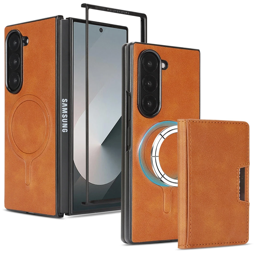 Magnetic 2-in-1 Phone Case with Card Slots, Kickstand & Wireless Charging Compatibility