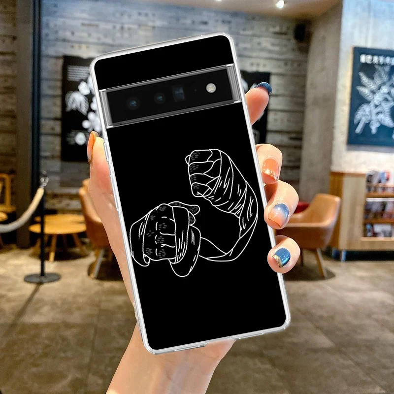 Clear Phone Case - Boxing Champion Themed Soft TPU Cover