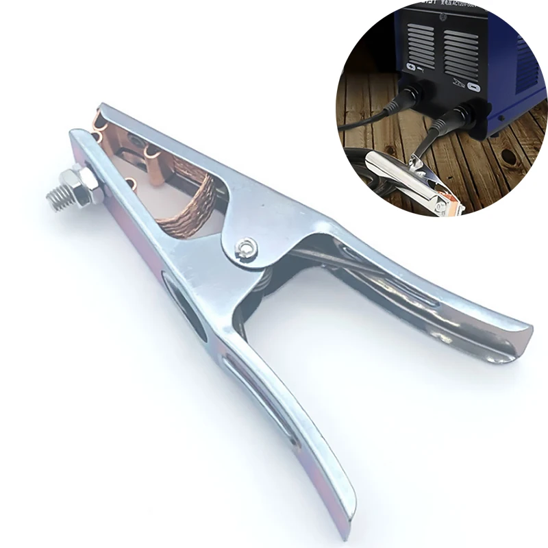 1Pcs Welding Earth Clamp Ground Clamps accessories 300A Electrode Holder Cable Clip For Welder Tools Grounding Welders