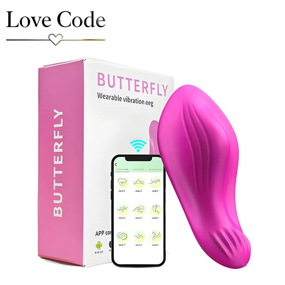 APP Wearable Vibrator Sex Toy for Women 9 Modes Powerful Two Point Stimulation Personal Massager Rechargeable Couple Sex Toys