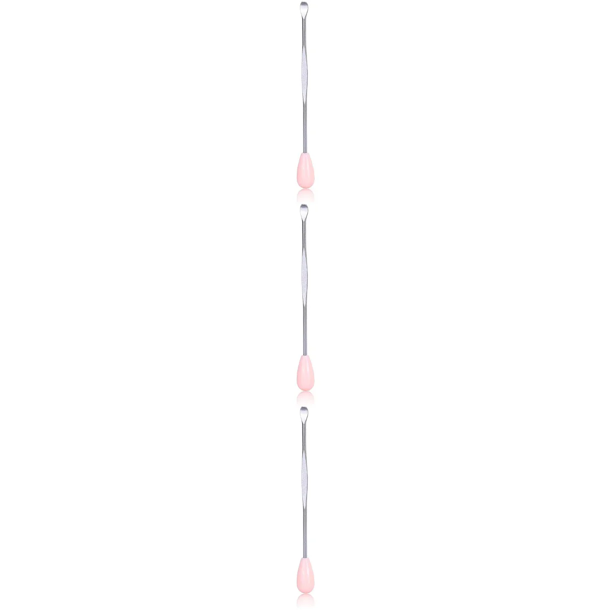 

3pcs Portable Stainless Steel Earpicks Curette Ear Cleaner Ear Wax Remover (Random Color)
