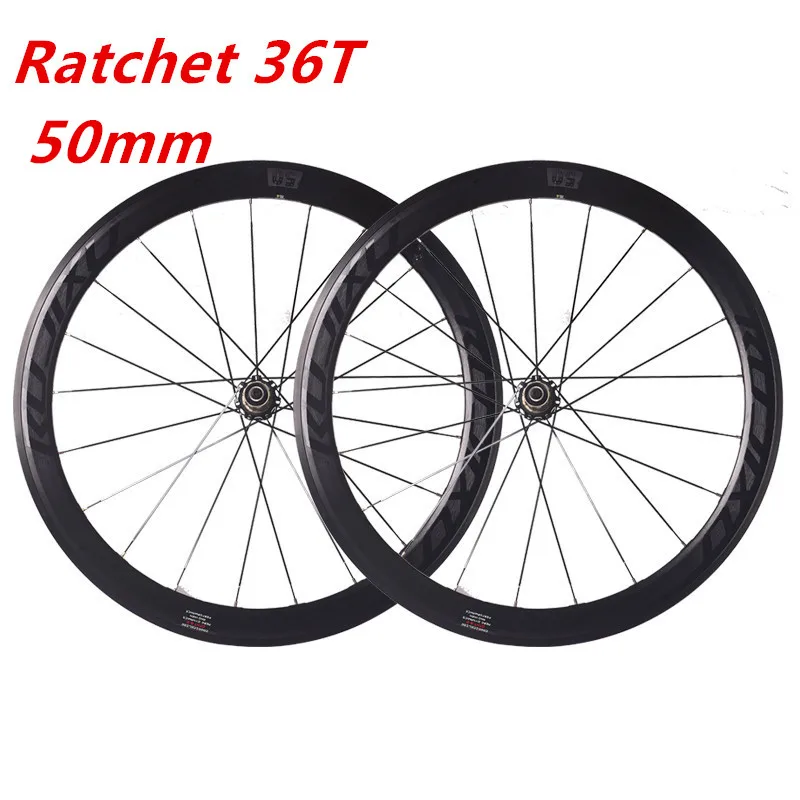 

Ratchet 700c 36T RUJIXU depth 30/40/50mm road wheelset bike V brake C brake