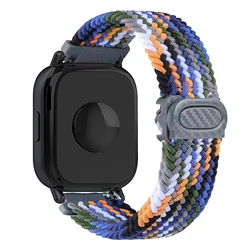 Nylon Braided Solo Loop Strap - 22mm Adjustable Watchband Bracelet - 22mm watch strap (Denim Blue)