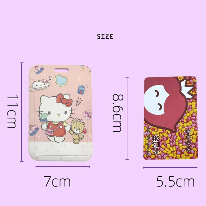 Portabadge E Cordino Hello Kitty A Cartoni Animati, Porta Documenti E Bagaglio