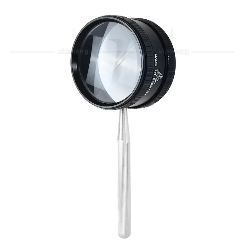 6 LED UV 30X Magnifying Glass Optical Glass Lens Loupe Magnifier