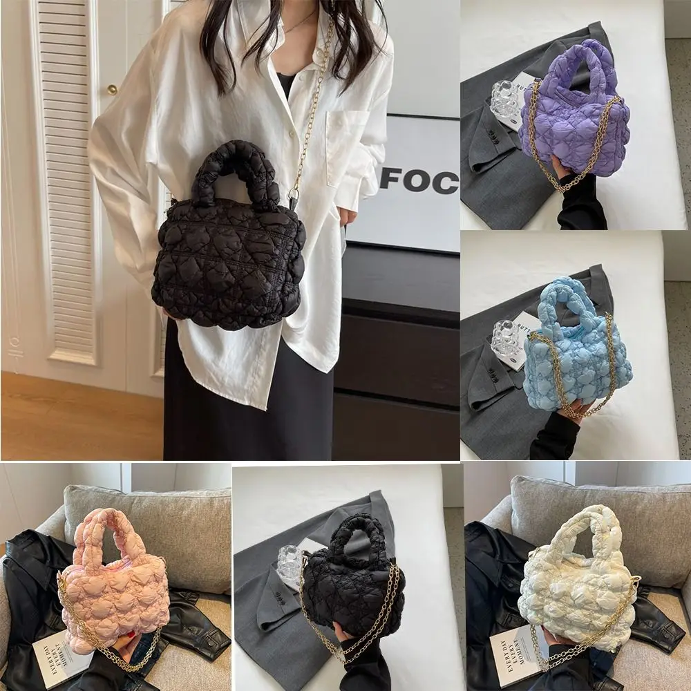 

Плиссированная сумка через плечо в форме облака, милая однотонная вместительная сумка для подмышек в Корейском стиле для девушек