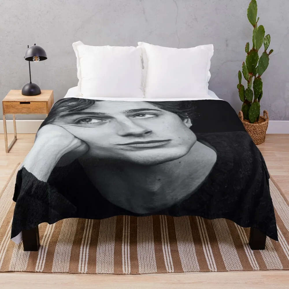 

Timothee Chalamet Black and White Throw Blanket