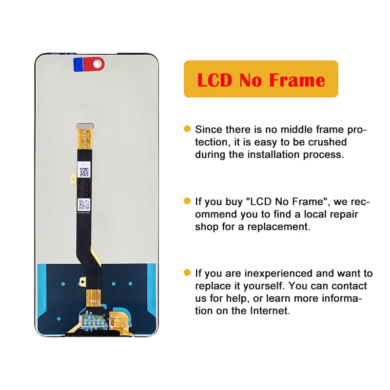 Conjunto do Digitador do Tela Táctil para Tecno Exposição do Lcd Peças de Substituição Camon 19 Neo Ch6i 6.8 Original - Image 2