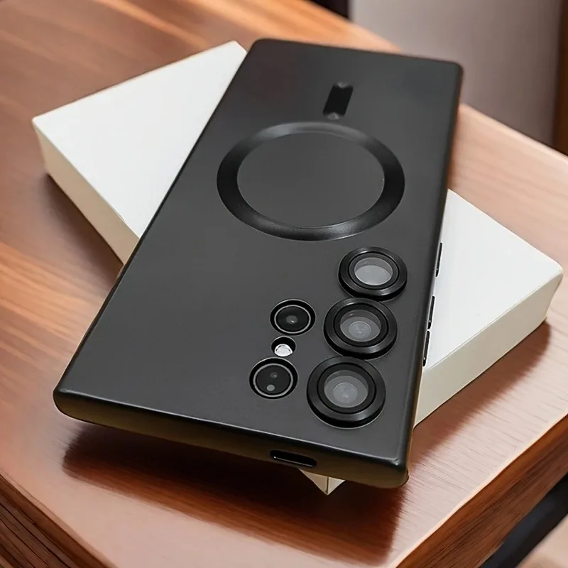 Luxury Magnetic Wireless Charging Shockproof Phone Case with Soft Cover