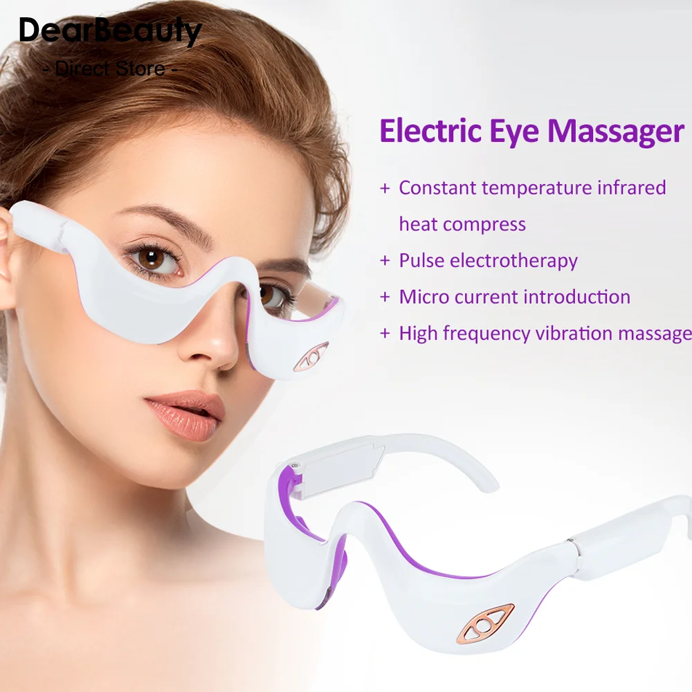 Occhi per terapia a LED 3D leggeri per studenti SPA Massaggiatore per il relax degli occhi a impulsi microcorrente 3D Massaggio ricaricabile_voghion.com