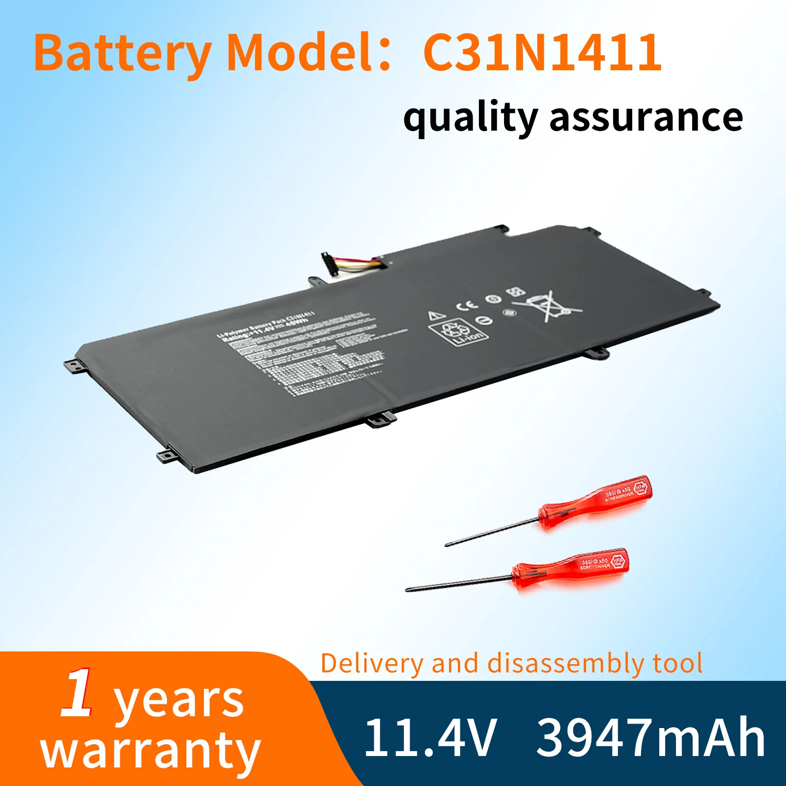 BVBH C31N1411 Аккумулятор для ноутбука ASUS Zenbook U305 U305F U305FA U305CA UX305 UX305CA UX305F UX305FA Series 11,4 V 45Wh