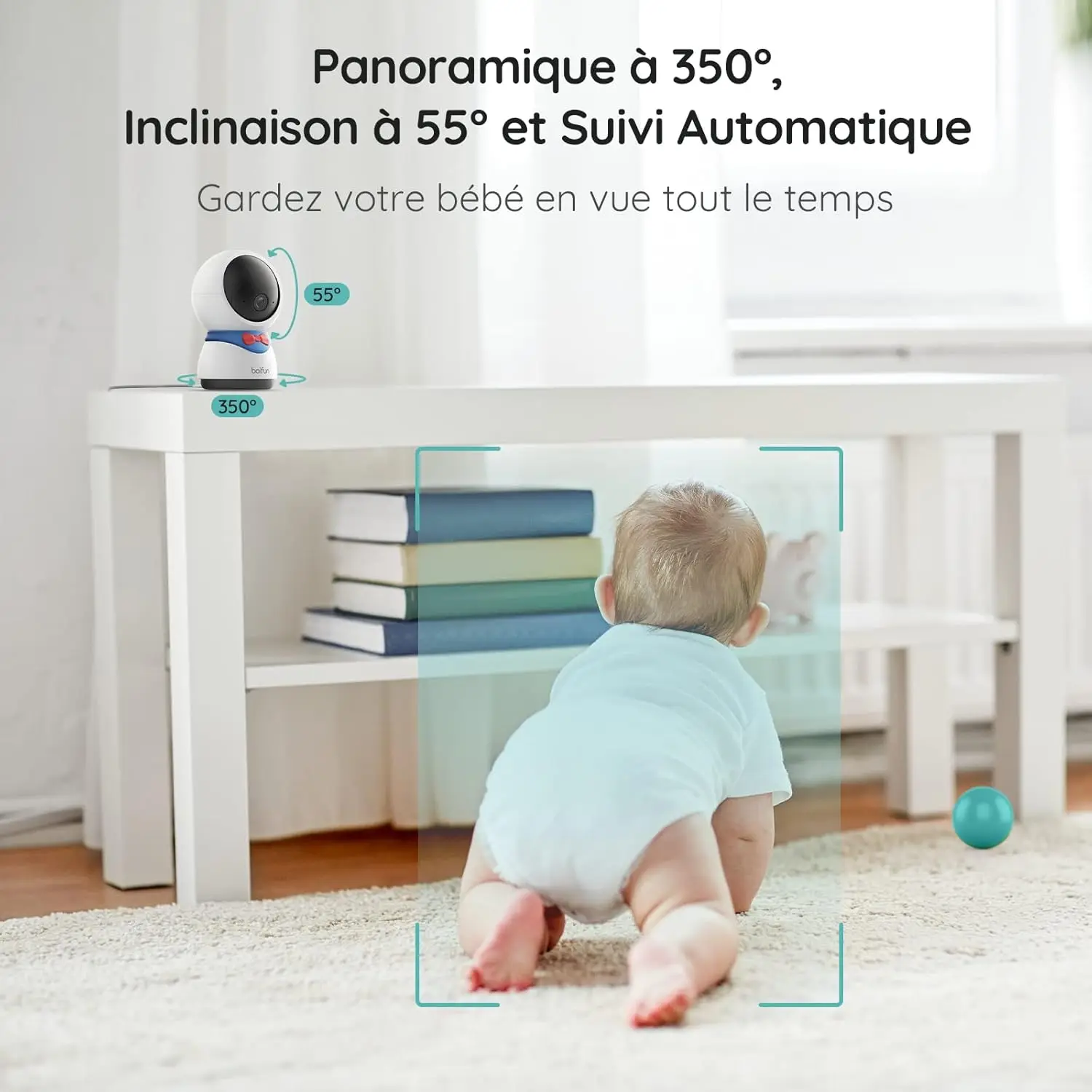 1080p WiFi Baby Monitor with Night Vision and Audio