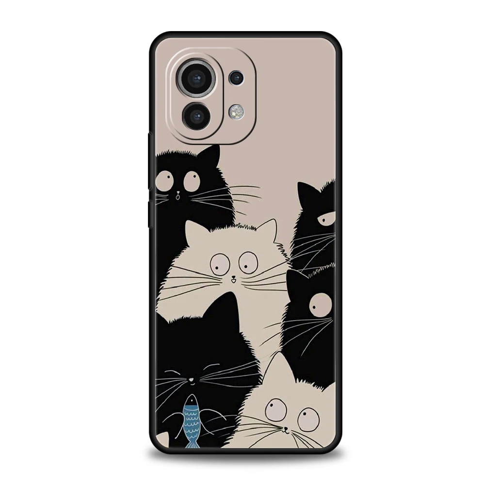 Cartoon Cat Silicone Phone Case Cover