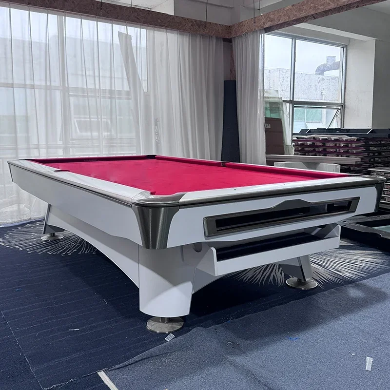 American Style 9 Ball Billiard Table 7ft/8ft/9ft Solid Wood Legs with Cue & Whole Set Accessories for Pool Snooker