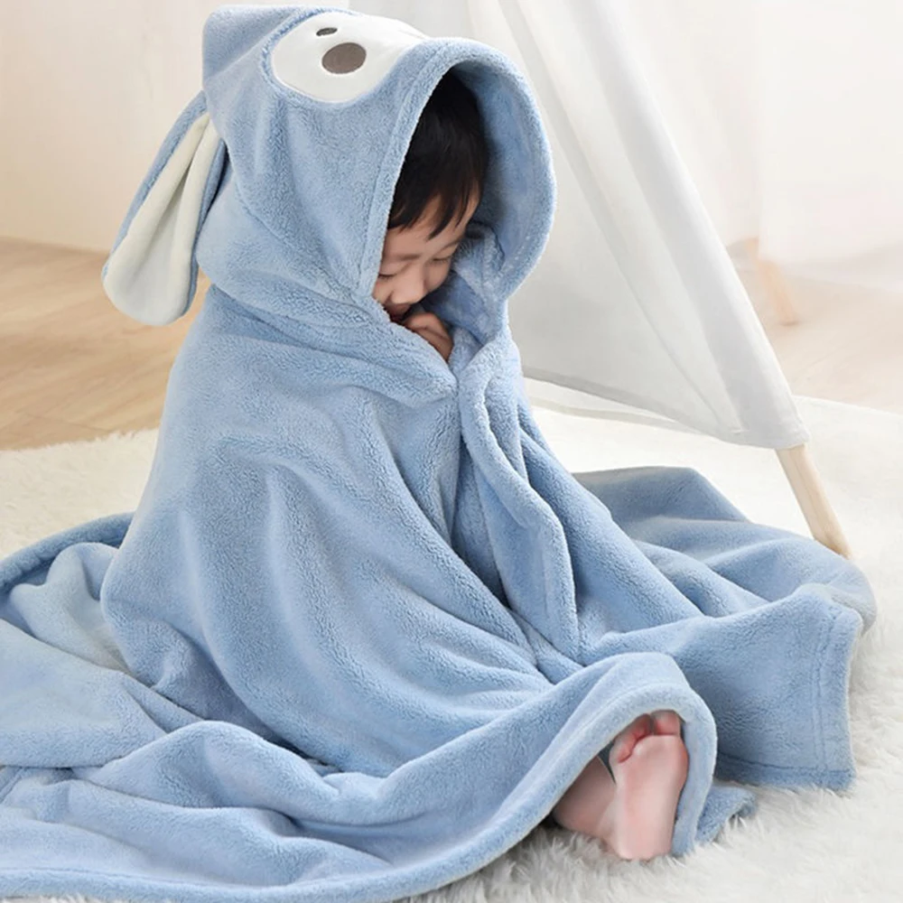 bath towel baby towel Ultra Soft Hooded Baby Towel Cartoon Kids Bath Towel with Cute Hood for Babies Toddlers Infants 70*140cm/ 28*55in