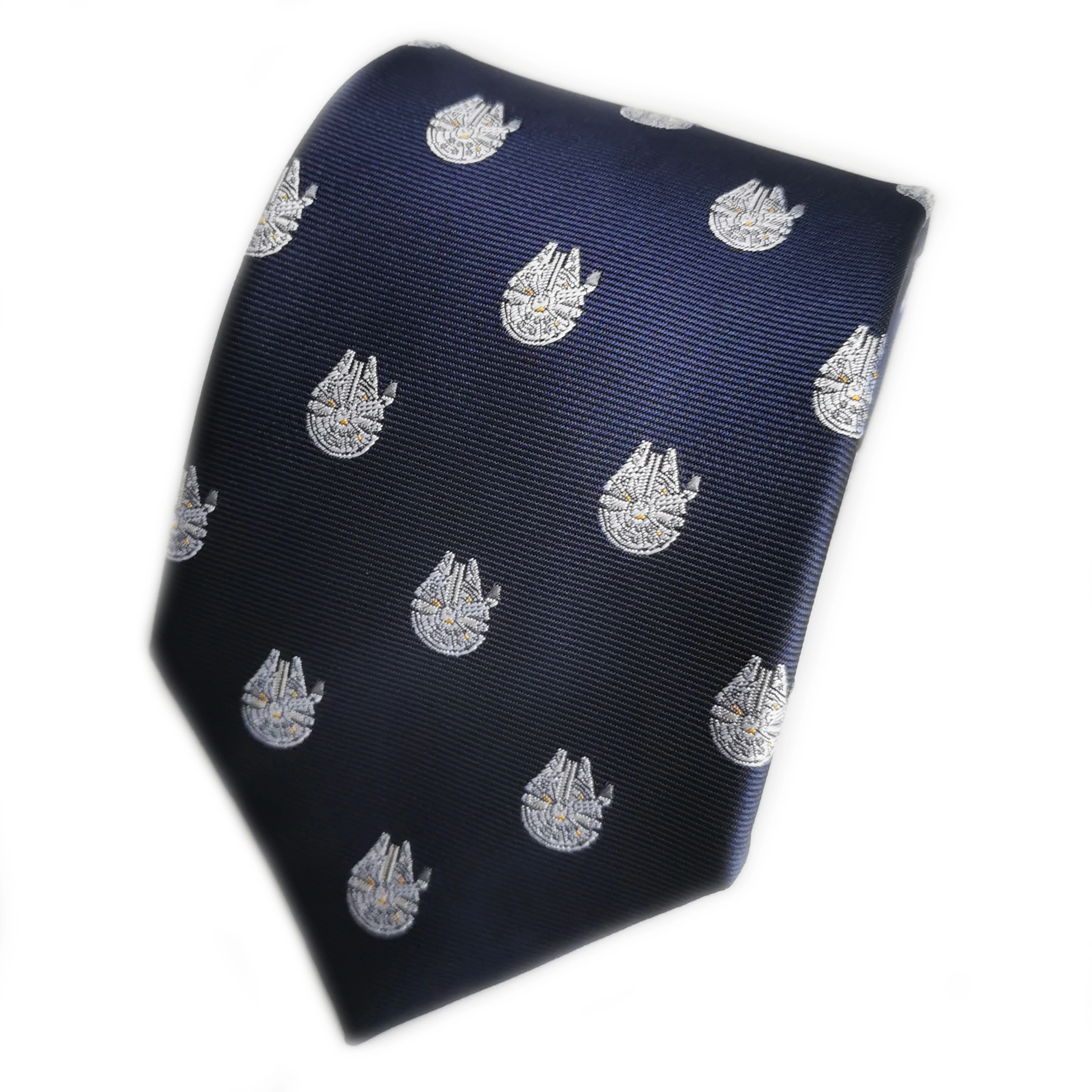 Microfiber Jacquard Comic Movie Theme Space Ship Tie Men Necktie neck tie
