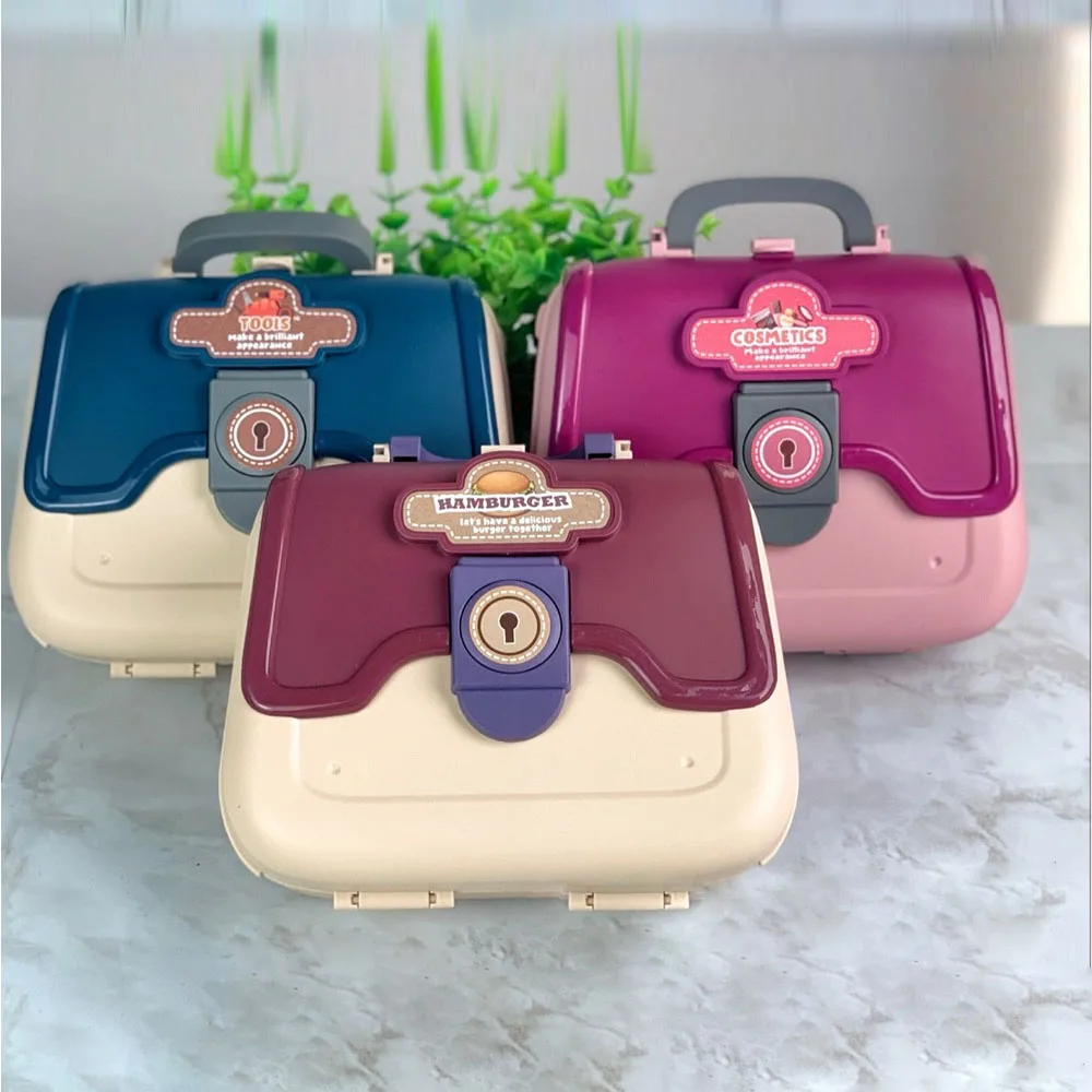 24PCS Beauty Salon Set Toys for Girl Pretend Play Kid Make Up Toys Simulation Home Makeup Box Toys Girl Birthday Christmas Gift 6