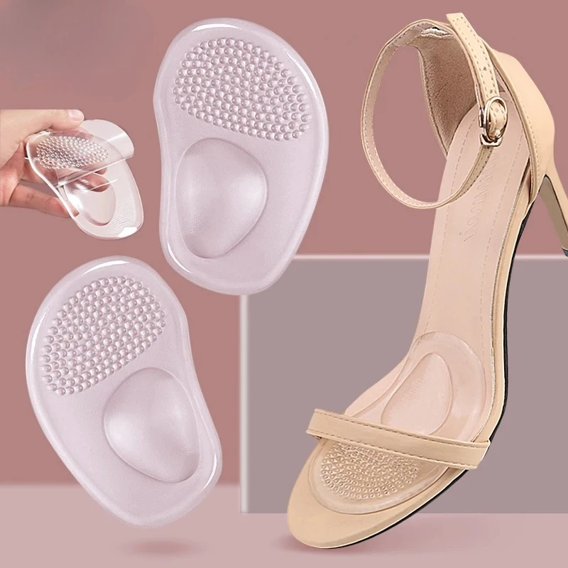 Silicone Massage Anti-Slip High Heel Insoles - Pain Relief Forefoot Pads