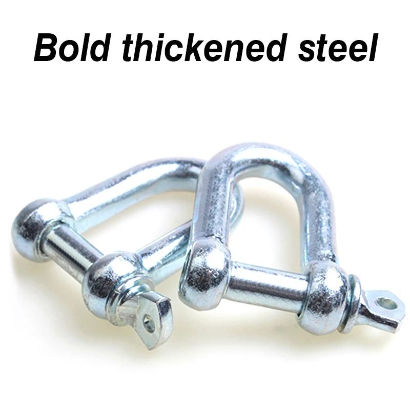 Car Towing Rope 8Tons Car Towing Rope Strape Cable With U Hooks Shackle High Strength Nylon With Reflective Light For Car Truck Trailer SUV