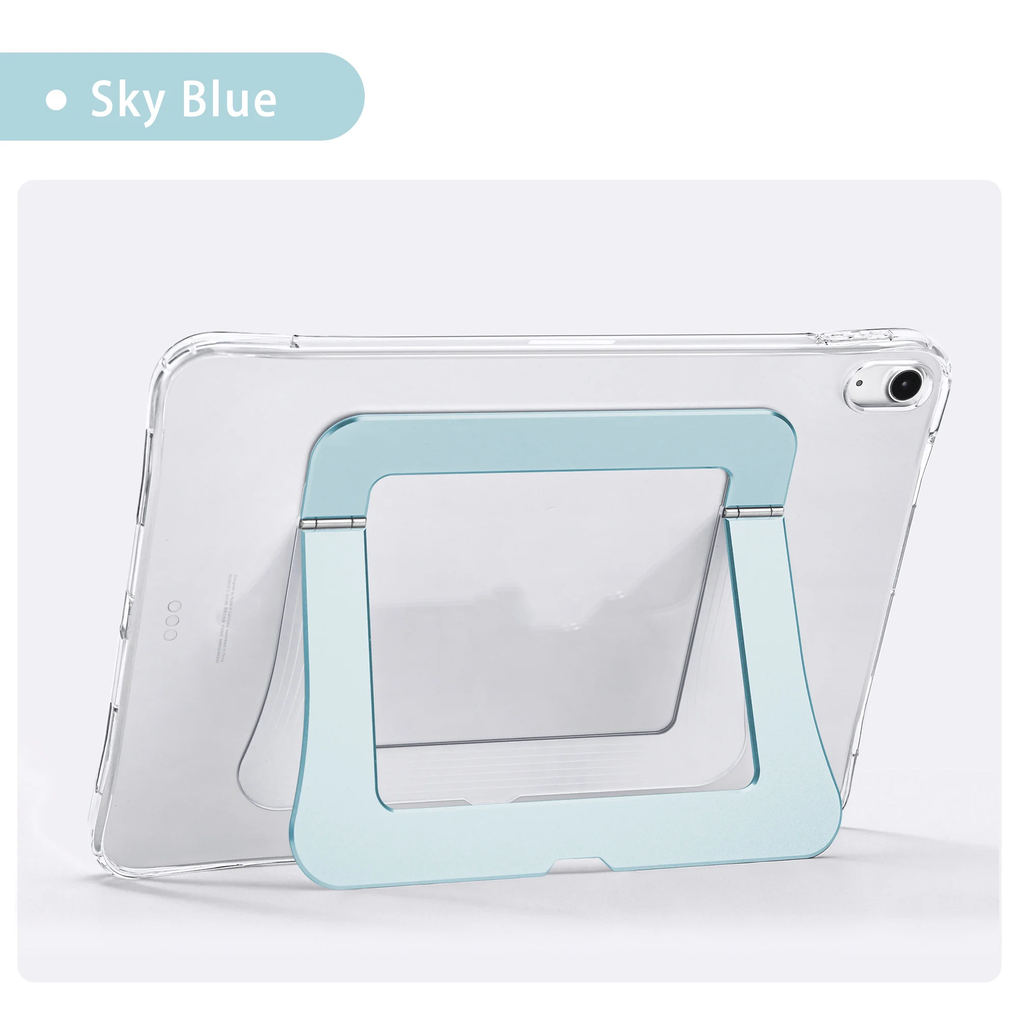 Acrylic Shockproof Stand Case with Multi-Angle Viewing and Magnetic Pencil Support