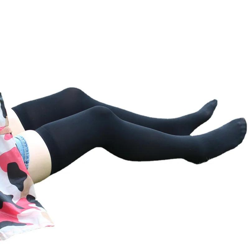 Sexy Over Knee Thigh High Stockings – Black/White | Free Size - Image 5