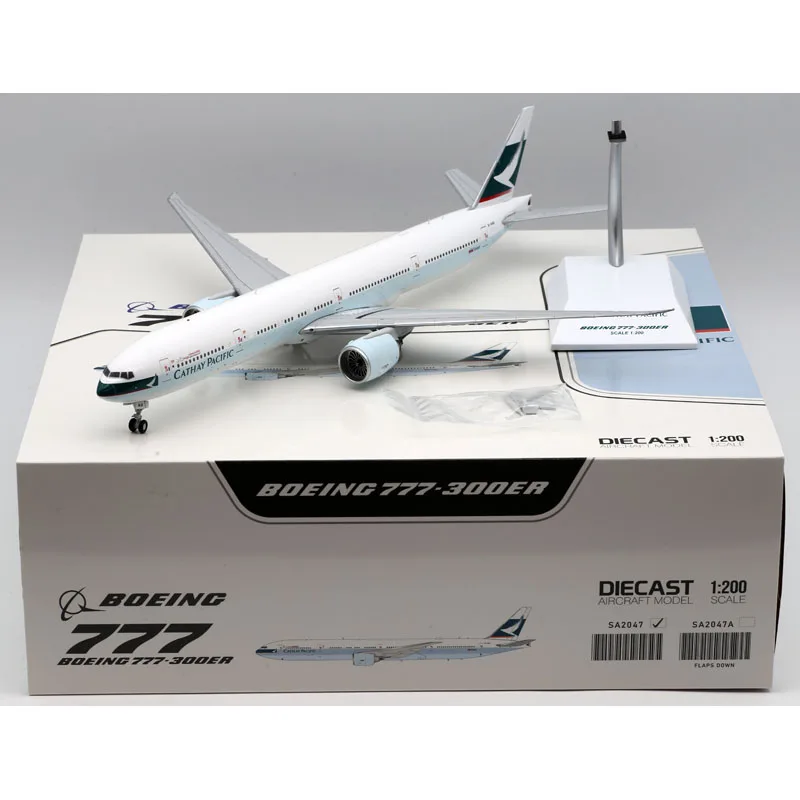 

SA2047 Alloy Collectible Plane Gift JC Wings 1:200 Cathay Pacific Boeing B777-300ER Diecast Aircraft Jet Model B-HNR With Stand