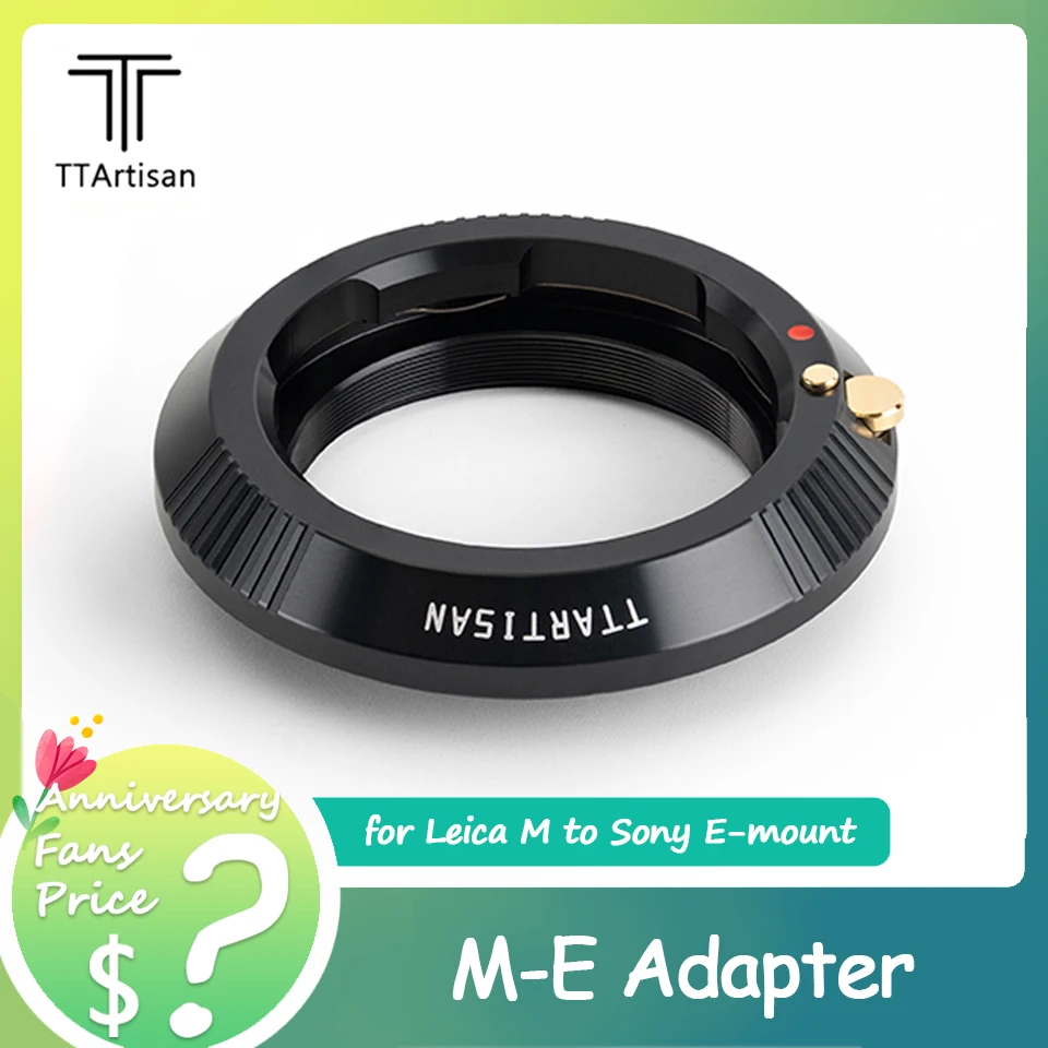 Ttartisan M-E Anello Adattatore Per Leica Voigtlander Zeiss M A Sony E-Mount Mirrorless Accessori Per Fotocamere A7Riii