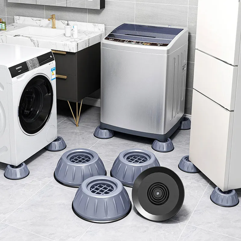 8 almohadillas de goma para lavadora con cancelación de golpes y ruido,  reducción de ruido y antideslizante, almohadillas de goma antivibración