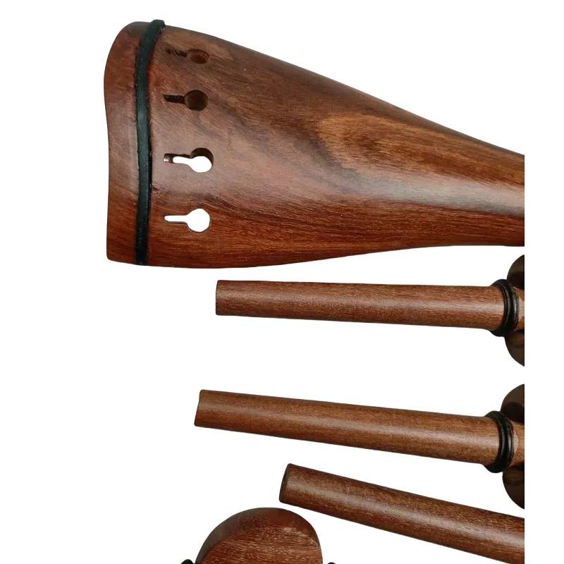 New model Cello Tailpiece Pegs Rosewood Cello Accessories Fittings Tailgut 4/4 Full size