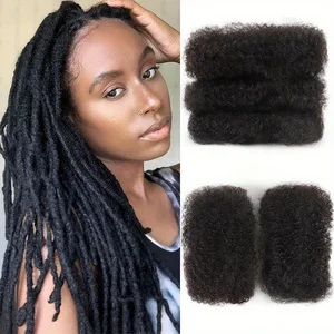 Afro kinky bulk 1/3 Bundle Premium Remi African Curly Human Hair for Braiding 50g Multifunctional Braids and Crochet Extension 6