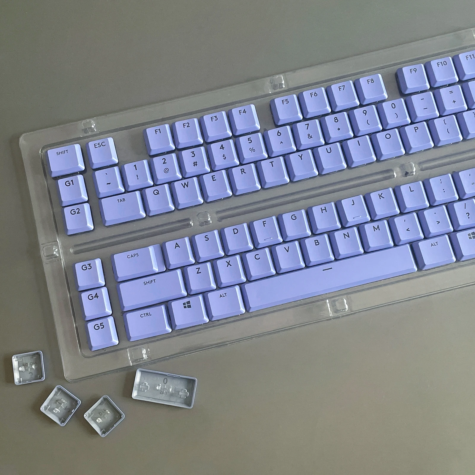 G915 백라이트 퍼플 키캡 109키 로지텍 G913 G915 G813 G815 G915TKL US EU 기계식 키보드용 교체 키캡, 키캡만 포함