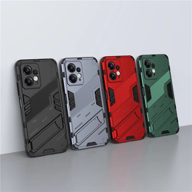 

For Redmi Note 12 Global Case Redmi Note 12 Cover 6.67 inch Punk Armor Shockproof Hard Rubber Bracket Bumper For Redmi Note 12S