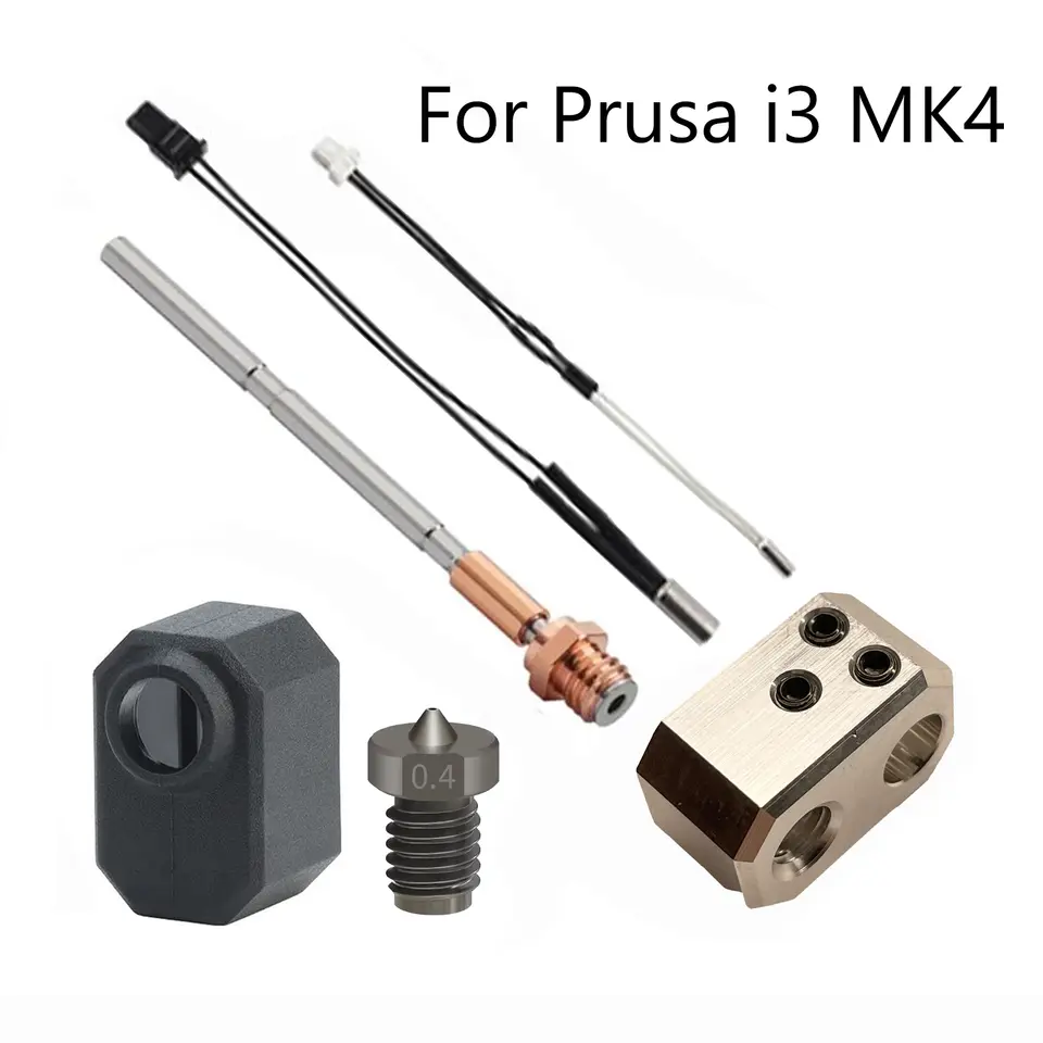 For Prusa MK4 Hotend with Heater Cartridge Heating Block Hardened Steel Nozzle for Prusa M4/ XL Hotend Extruder Parts image 7