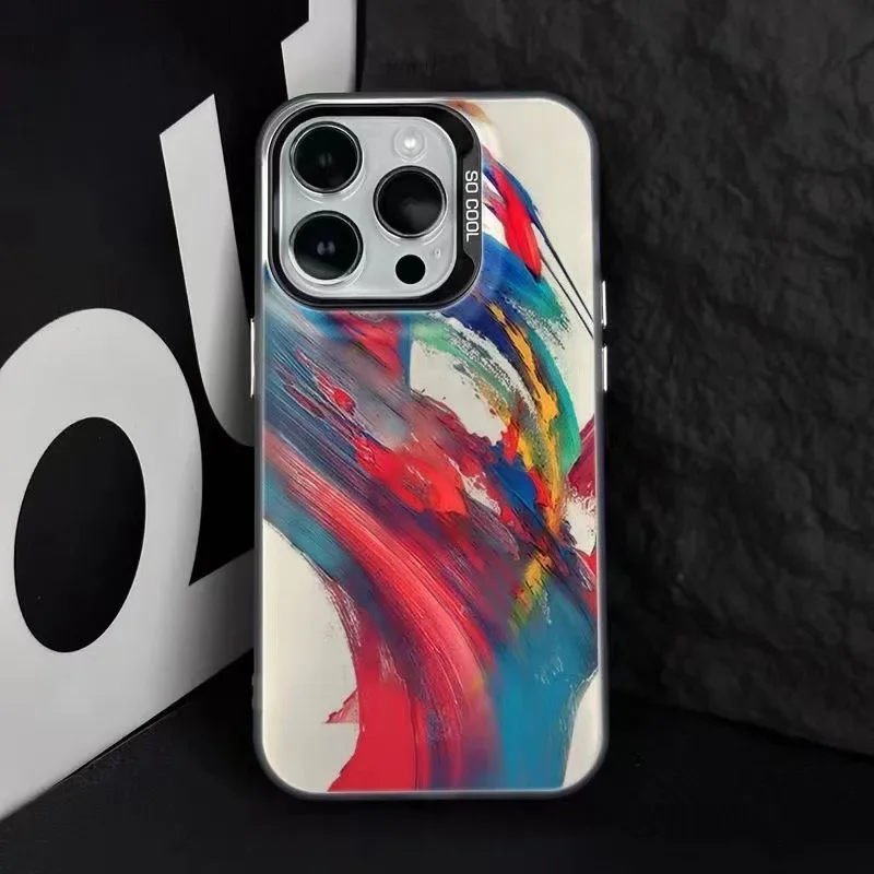 

Personalized Splash-ink Style Mobile Phone Case for iPhone15 14 Promax 13 Pro 12mini 11 Xr Xs Series Anti-fall Mobile Phone Case