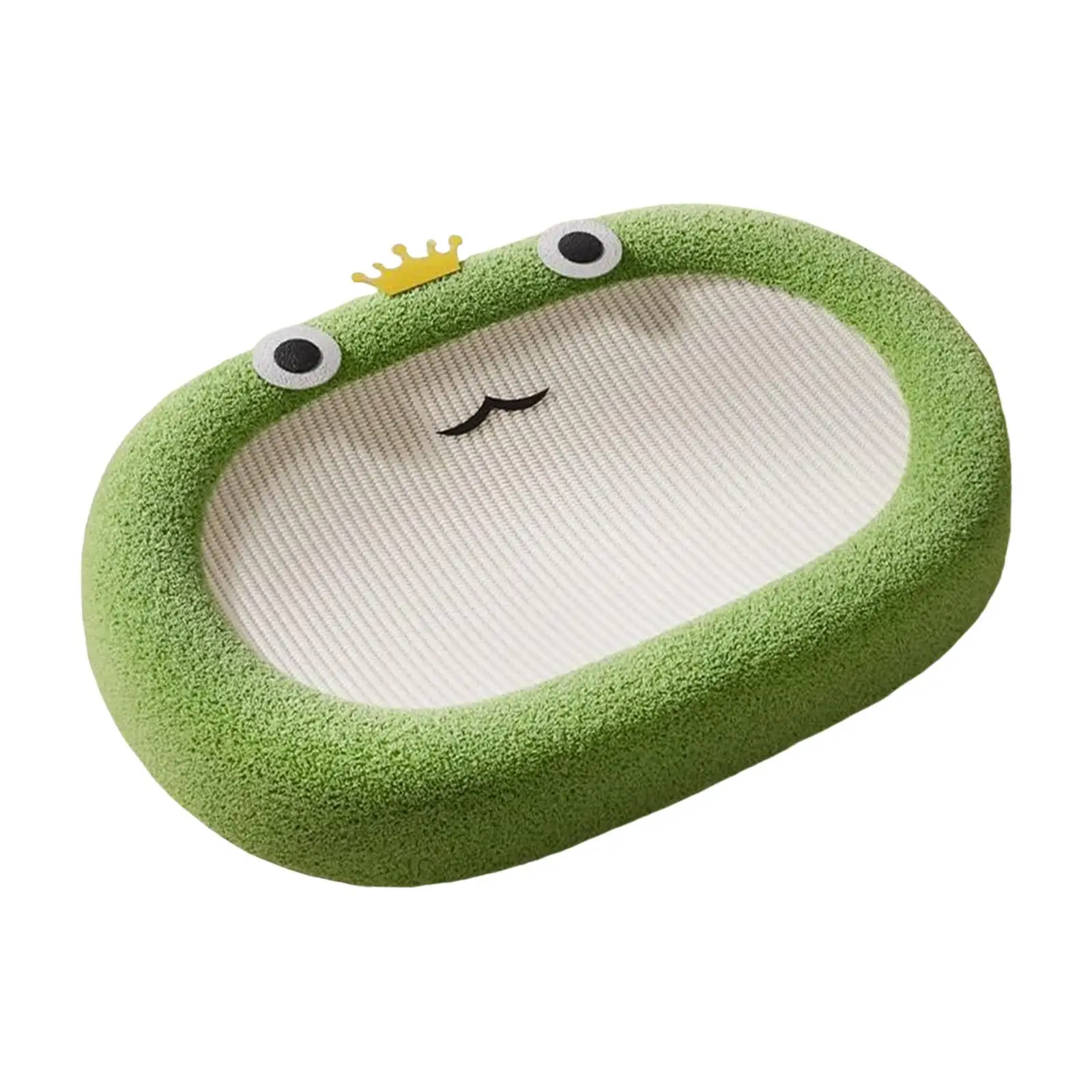 Cat Scratcher Cat Scratching Board Pet Bed Sisal Sturdy Cat Couch Accessories Oval Frog Design Cute Lounge for Training