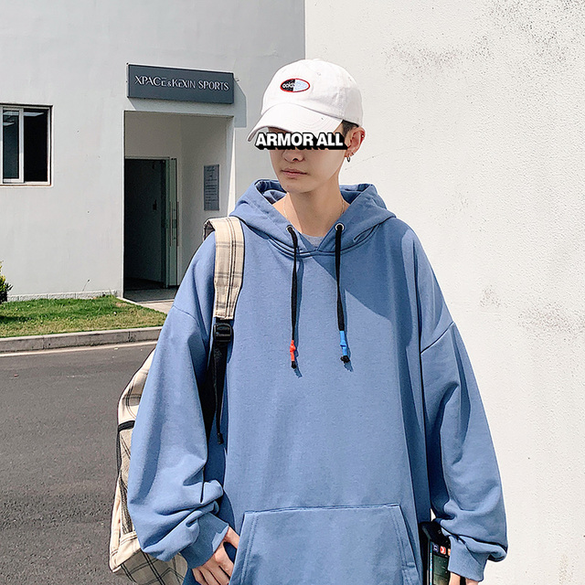 Spring Fashion Casual Men's Hooded Sweatshirts Solid Color Oversized Hoodies For Women