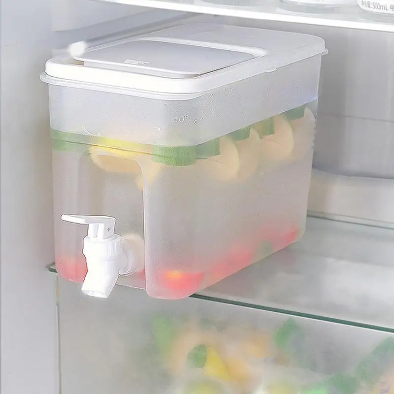 Jungle Juice Container 4L Food Grade Water Container For Fridge Milk  Dispenser For Fridge Gallons With