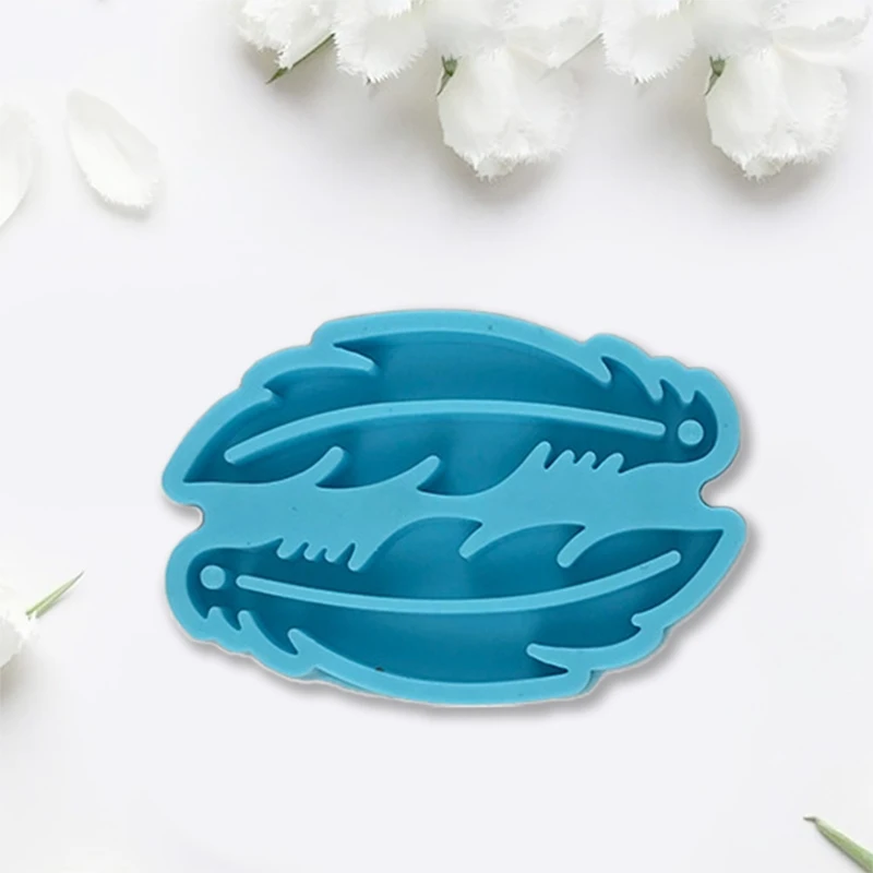 MXME DIY Art Crafts Ear Studs Casting Mold Handmade DIY Earrings Silicone Mold Eardrops Danglers UV Crystal Resin Epoxy Mold